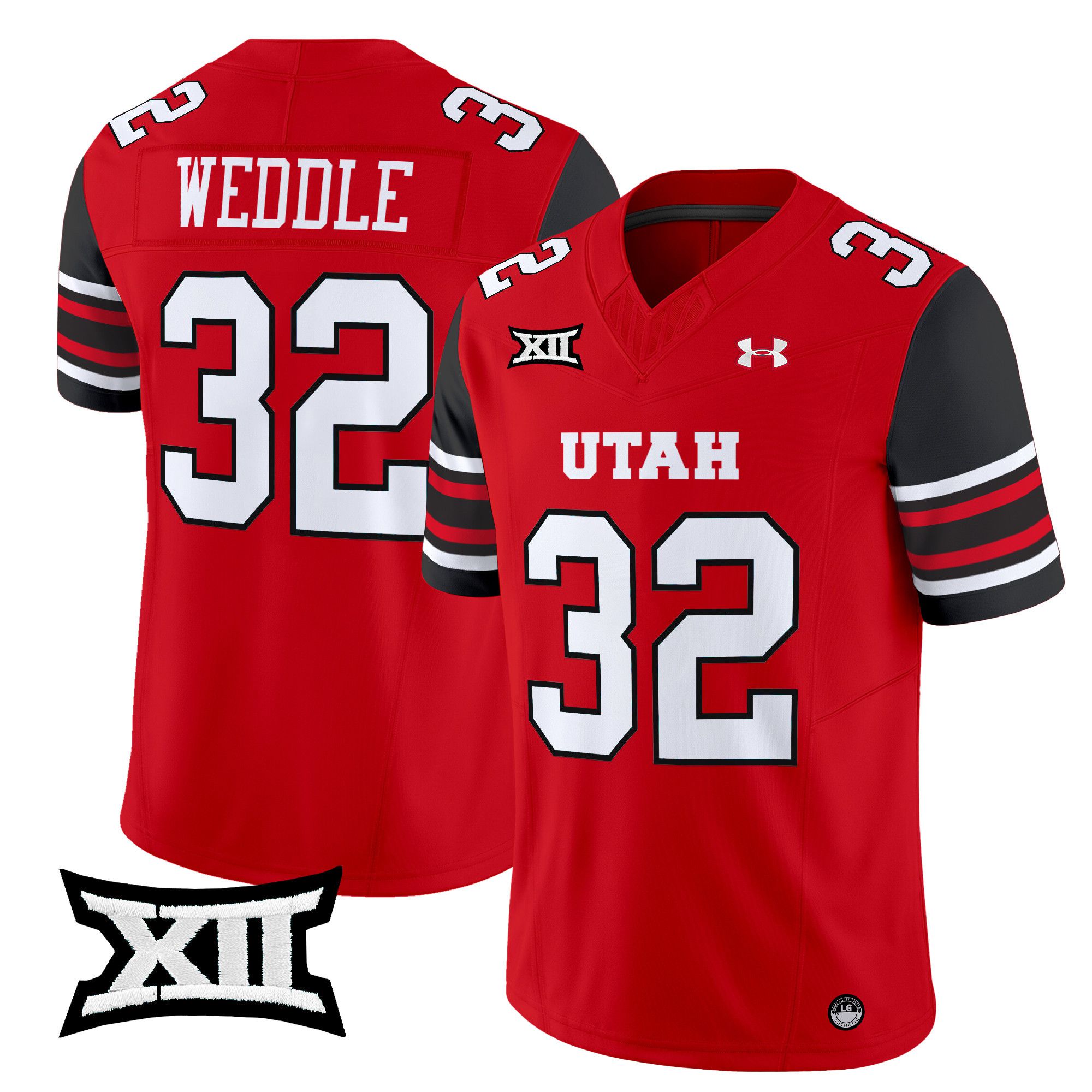 Men Utah Utes #32 Weddle Red 2024 Vapor Limited NCAA Jersey->more ncaa teams->NCAA Jersey